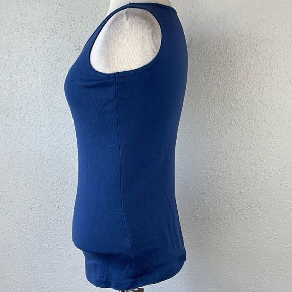 Pre-Owed PBX Basics Womens Blue Tank Top Size M - Picture 2 of 5